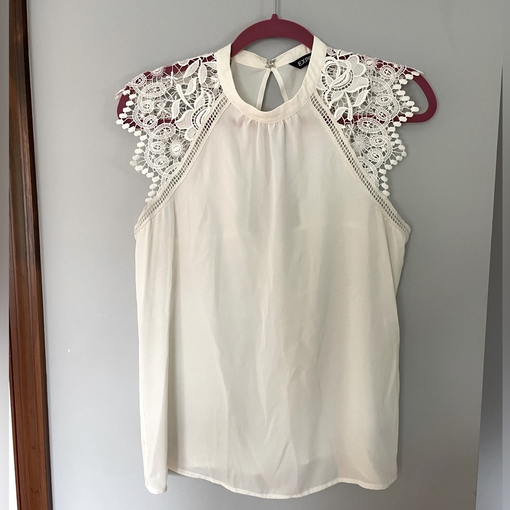 Express Ivory Blouse